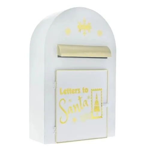 Novogodišnje poštansko sanduče belo 38cm