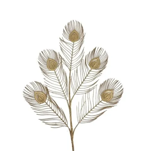 Novogodišnji cvet zlatni 55cm