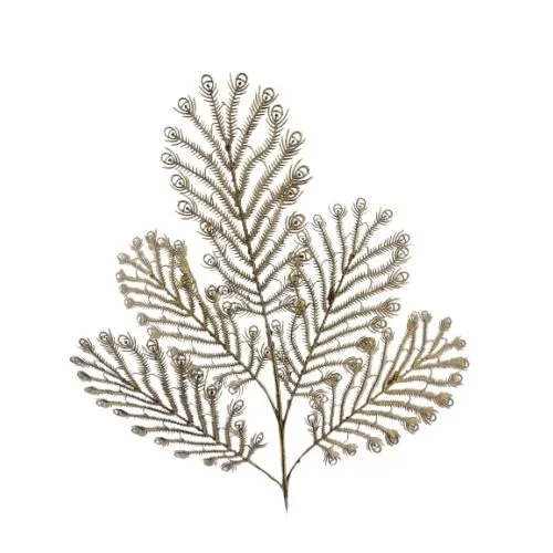 Novogodišnji cvet zlatni 60cm