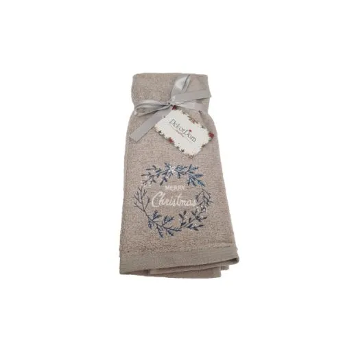 Novogodišnji peškir merry silver 40x70 cm