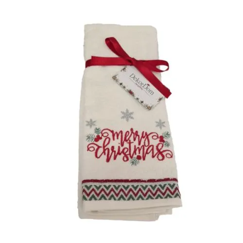 Novogodišnji peškir merry zigzag 40x70 cm