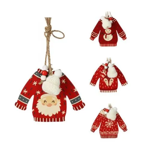 Novogodišnji ukras džemper više dezena