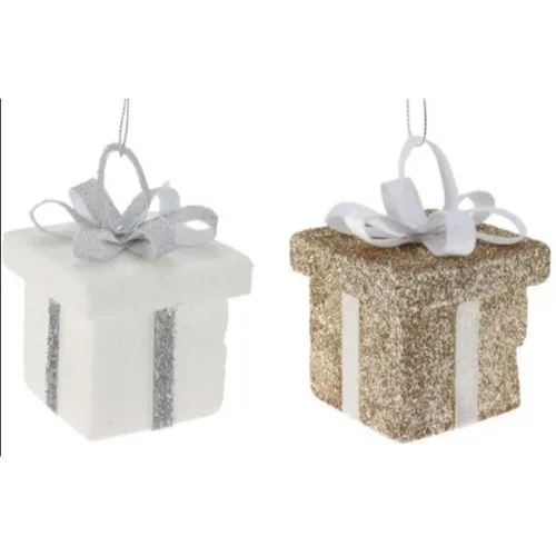 Novogodišnji ukras poklon 6cm 445