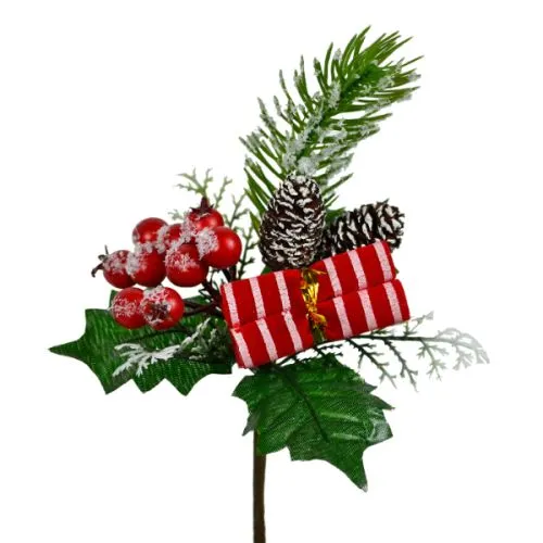 Novogodišnji ukras štapić sa mašnom