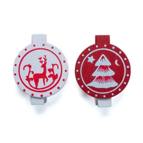 Novogodišnji ukrasi štipaljke jelka 6-1