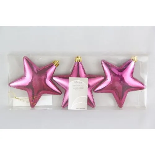 Novogodišnji ukrasi zvezda ljubičasta 12 cm 3-1