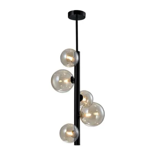 Olena luster 5xG9 vertikalni crni