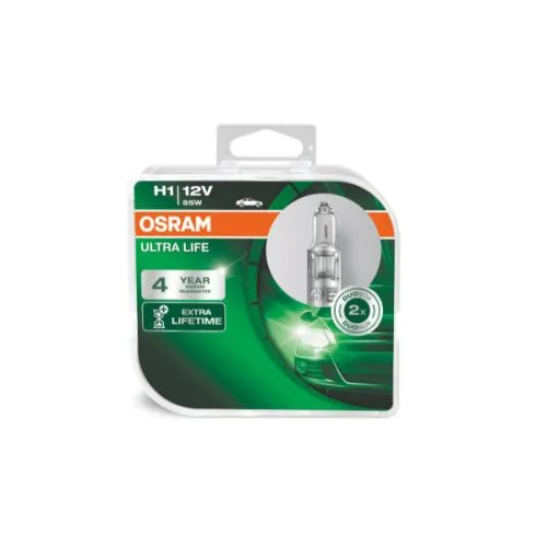 Osram halogena sijalica 12V H1 55W ulta life duo