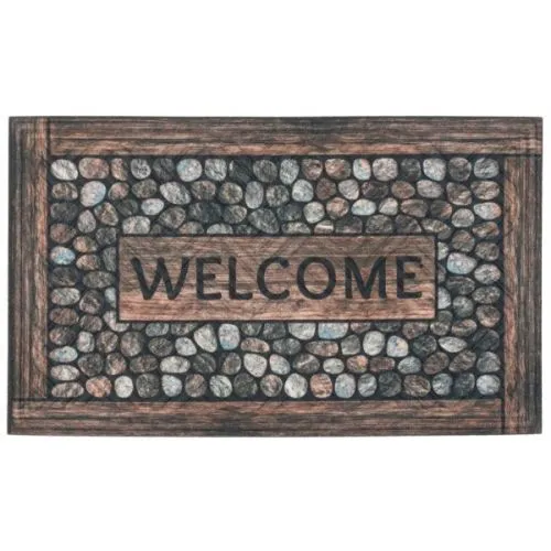 Otirač welcome print kamenčIćI 45x75cm