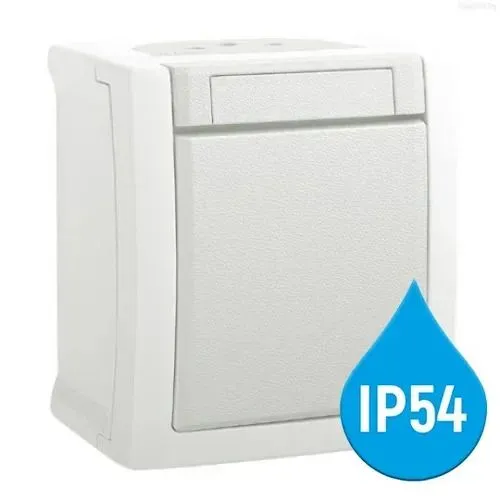 PANASONIC Prekidač beli običan OG 10A 250V IP54 WPTC4001-2WH EU2 PACIFIC