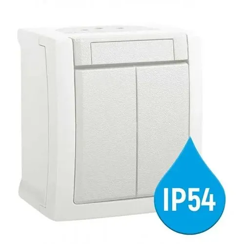PANASONIC Serijski prekidač beli OG 10A 250V IP54 WPTC4009-2WH EU2 PACIFIC