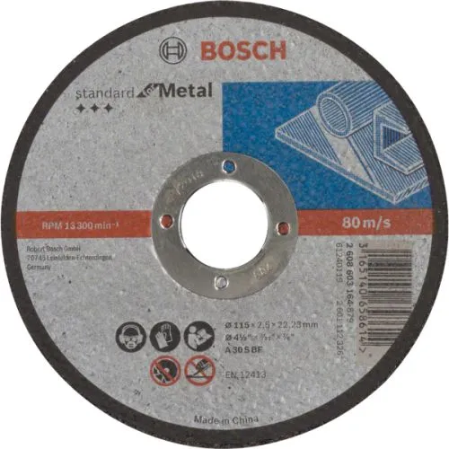 PLOČA REZNA RAVNA ZA METAL STD 115X2,5MM BOSCH