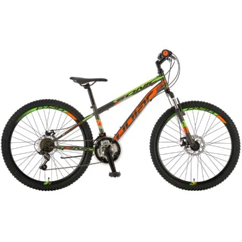 Polar Sonic FS disk bicikl 26, sivo zeleno narandžasti