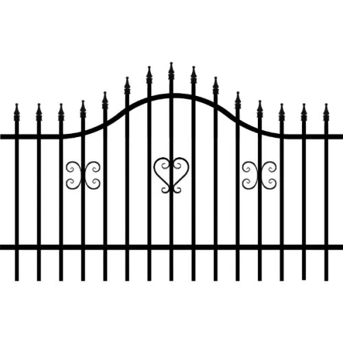 Polbram Emma metalna ograda - panel 2,00x1,20-1,50m