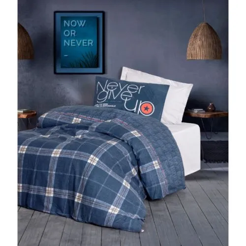 Posteljina dečija single sa čaršavom Given Grey