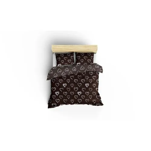 Posteljina double 200x220 cm Amour Brown