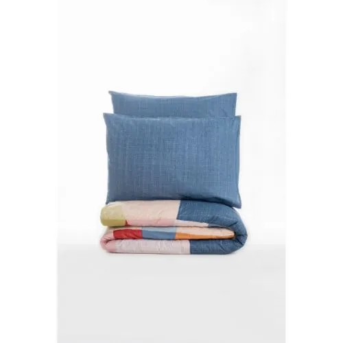 Posteljina double sa čaršavom Cosy Blue pamuk