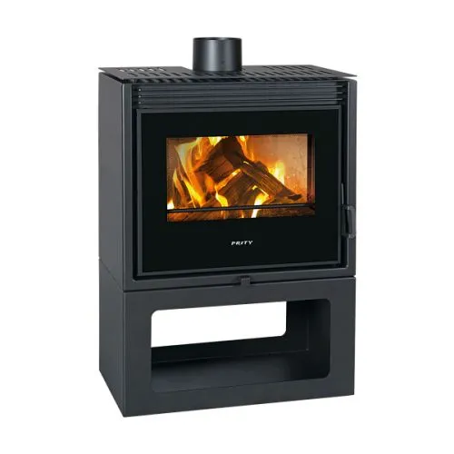 Prity PMTV kamin na čvrsto gorivo, crni 13kW