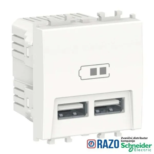 Punjač USB modularni 2M beli Easy Styl LMR9910001