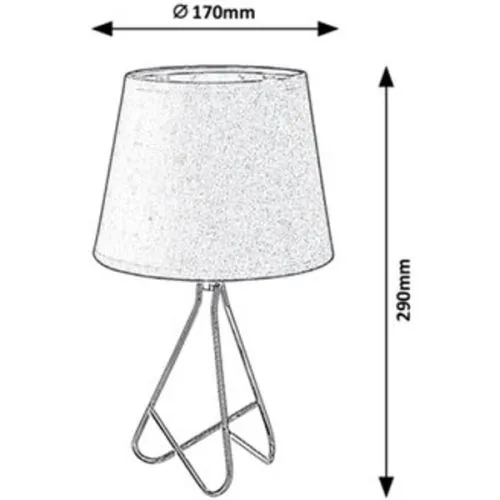 Rabalux Blanka stona lampa E14 40W hrom