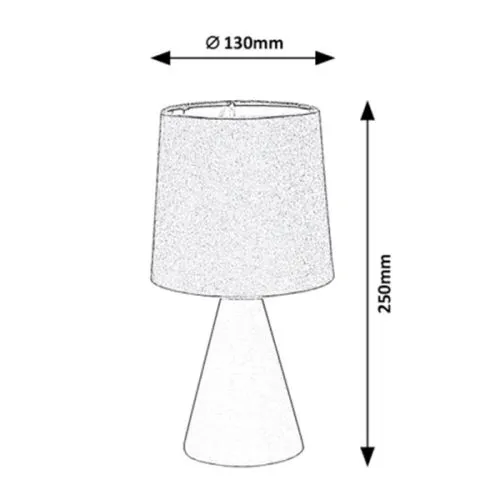 Rabalux Nalani stona lampa E14 40W bež