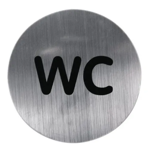 Ridder Oznaka za WC fi 80 mm inox