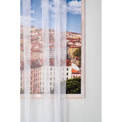 Rovitex Loop bela zavesa sa linijama 140x240 cm