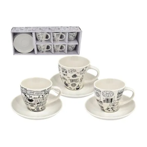 Set šoljica za kafu Coffie porcelan 180 ml