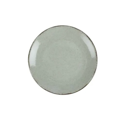 Set tanjira, maslinasto zeleni, porcelan, set od 18 tanjira