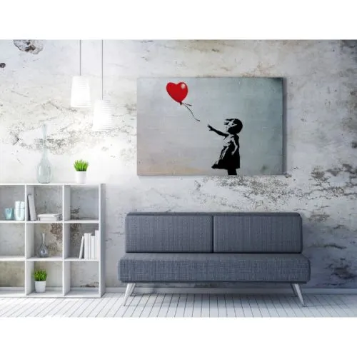 Slika devojčica sa balonom, 50x70 cm