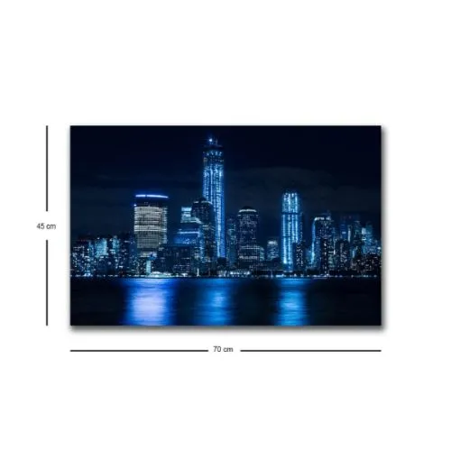 Slika grad sa LED osvetljenjem 45x70cm