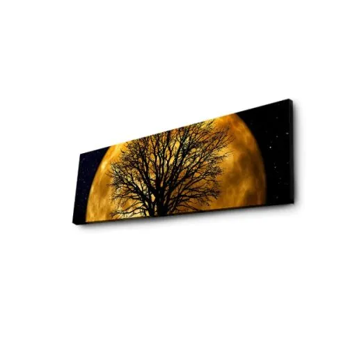 Slika mesec i drvo sa LED osvetljenjem 30x90cm
