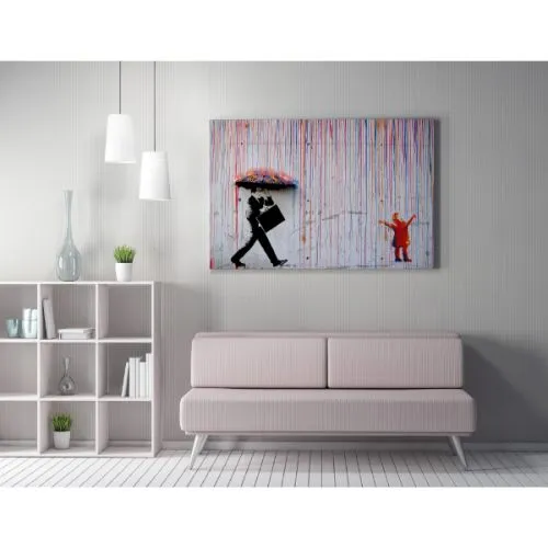 Slika motiv šarena kiša, 50x70 cm