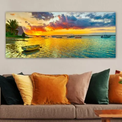 Slika na platnu Čamac 50x120 cm