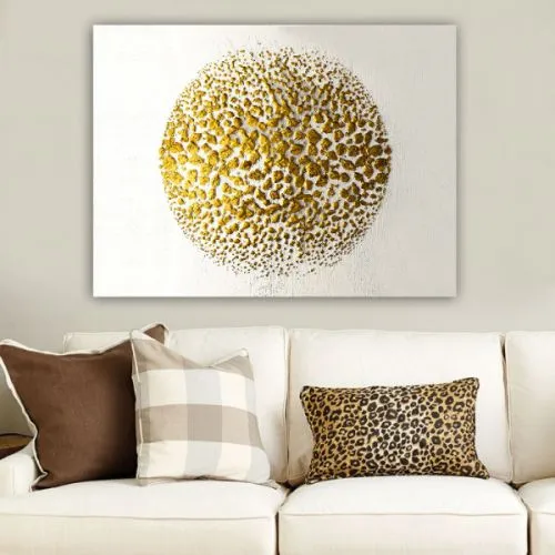 Slika zlatni krug, 70x100 cm