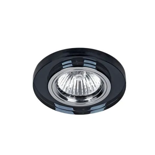 Spot lampa cr-777r/bk okrugla black glass