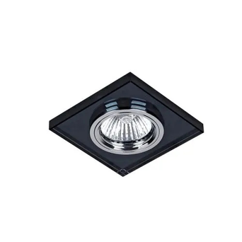 Spot lampa cr-777s/bk kvadratna black glass