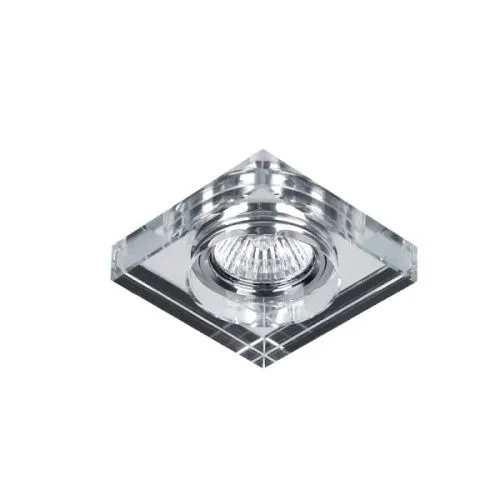 Spot lampa cr-778s/cl kvadratna clear glass