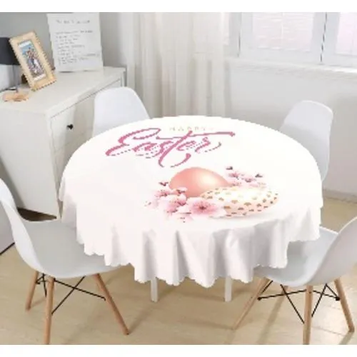 Stolnjak okrugli više dezena r140 cm