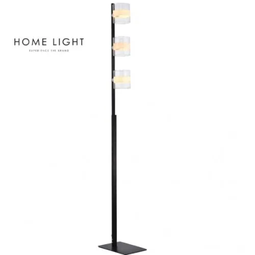 TALIA 59 podna lampa 3xe14 crna/hrom