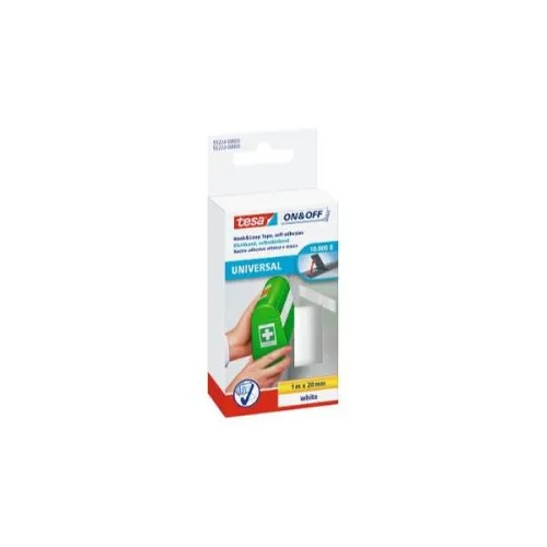 Tesa on&off čičak traka Bela 1m:20mm