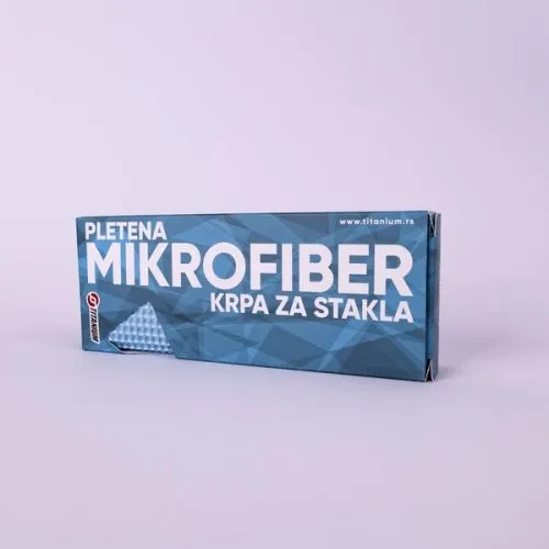 Titanium pletena mikrofiber krpa za stakla