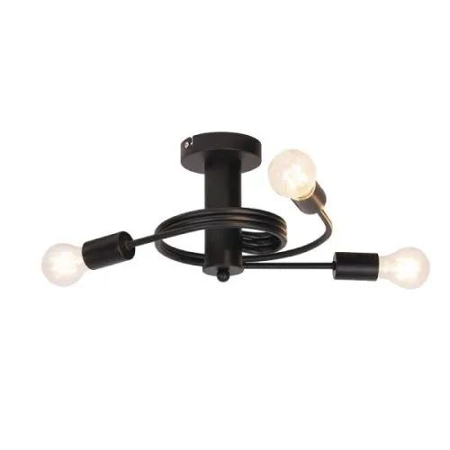 Twist spot svetiljka 3xE27 crna