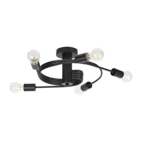 Twist spot svetiljka 5xE27 crna