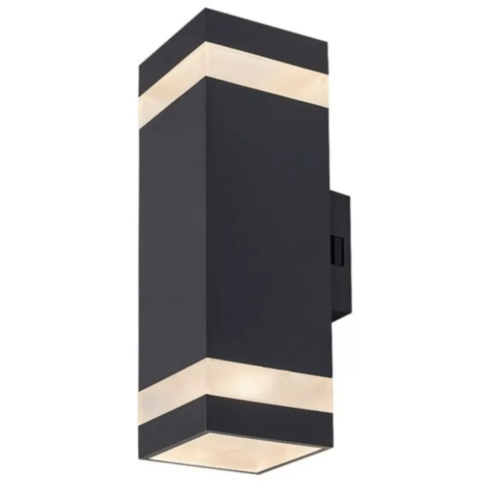 Urfa LINE spoljna zidna LED lampa 16w crna