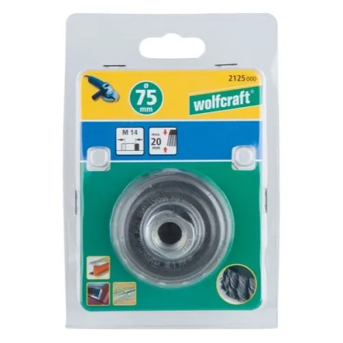 Wolfcraft 8479000 čelična žičana četka lonac