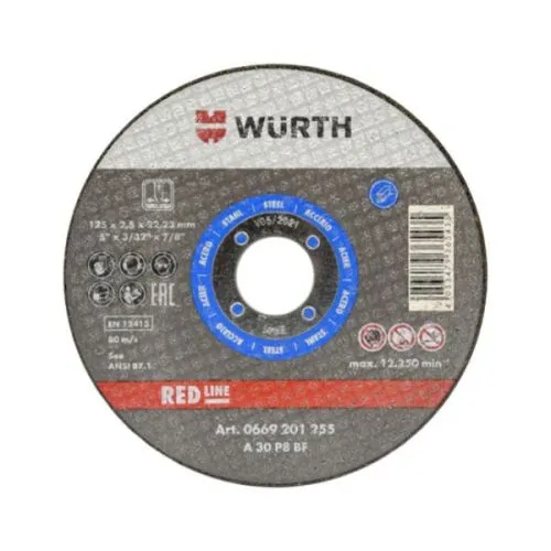 WURTH REZ PLOČA RED LINE 125 X 25/2223 MMČELIK