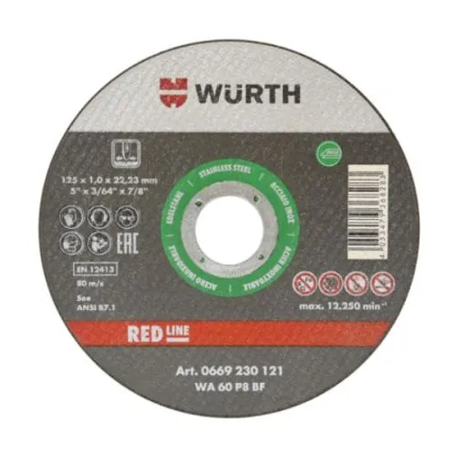 WURTH REZNA PLOČA RED LINE 115 X 1/2223 MM INOX
