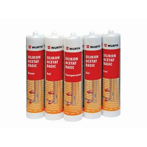 Wurth silikon acetat basic beli, 280ml