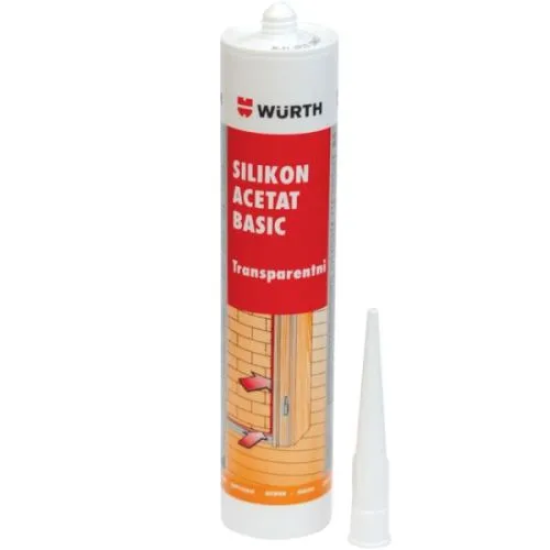 Wurth silikon acetat basic transparentni, 280ml